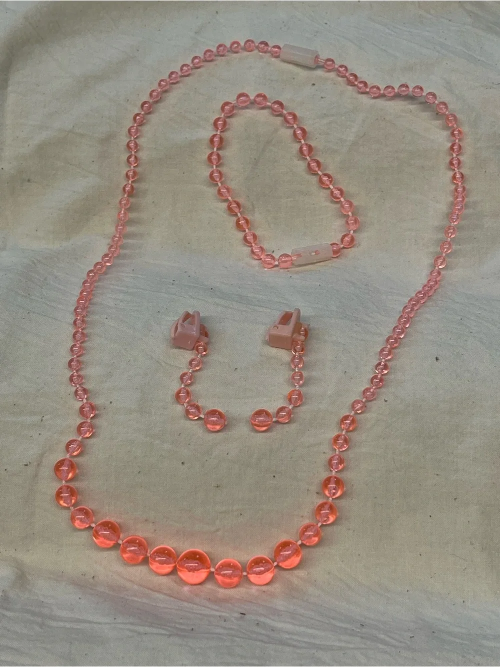 Pretty Pretty Princess 1999 Game Jewelry Pink Set Earrings Necklace Bracelet